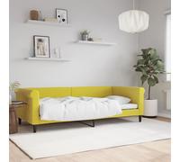 vidaXL Letto da Giorno Giallo 90x200 cm in Velluto