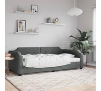 VIDAXL - Letto Da Giorno Grigio 90x200 Cm In Tessuto - SPEDIZIONE GRATUITA