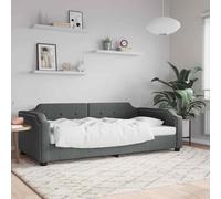 VIDAXL - Letto Da Giorno Grigio 90x200 Cm In Tessuto - SPEDIZIONE GRATUITA