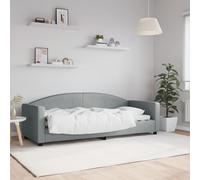 vidaXL Letto da Giorno Grigio Chiaro 80x200 cm in Tessuto