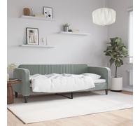 vidaXL Letto da Giorno Grigio Chiaro 80x200 cm in Velluto