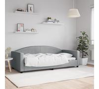 vidaXL Letto da Giorno Grigio Chiaro 90x190 cm in Tessuto