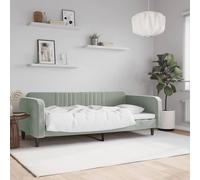 vidaXL Letto da Giorno Grigio Chiaro 90x200 cm in Velluto