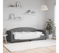 vidaXL Letto da Giorno Grigio Scuro 80x200 cm in Tessuto