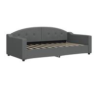 vidaXL Letto da Giorno Grigio Scuro 90x190 cm in Tessuto, Divano Letto, Divano Letto Singolo, Divano Letto in Tessuto, Letto per Ospiti