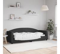 vidaXL Letto da Giorno Nero 80x200 cm in Tessuto