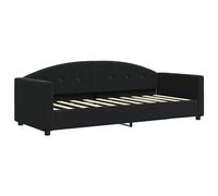 vidaXL Letto da Giorno Nero 80x200 cm in Velluto, Divano Letto, Divano Letto Singolo, Divano Letto in Velluto, Letto per Ospiti, Divano Letto Moderno