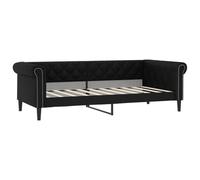 vidaXL Letto da Giorno Nero 90x190 cm in Similpelle