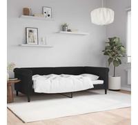 vidaXL Letto da Giorno Nero 90x190 cm in Velluto, Divano Letto, Divano Letto Singolo, Divano Letto in Velluto, Letto per Ospiti, Divano Letto Moderno