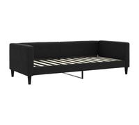 vidaXL Letto da Giorno Nero 90x200 cm in Tessuto