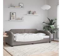 vidaXL Letto da Giorno Tortora 100x200 cm in Tessuto