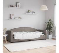 vidaXL Letto da Giorno Tortora 80x200 cm in Tessuto