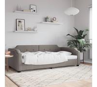 vidaXL Letto da Giorno Tortora 90x200 cm in Tessuto