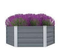 vidaXL Letto di Coltura Rialzato in Acciaio Fiori Piante Fioriera Giardinaggio
