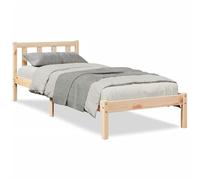 vidaXL Letto Extra Lungo Senza Materasso 100x220 cm in Legno di Pino, Letto, giroletto, mobili Camera da Letto, Telaio Letto, Letto Singolo
