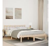 vidaXL Letto Extra Lungo Senza Materasso 140x210 cm in Legno di Pino, Struttura Letto, Base Letto, Mobile Camera da Letto, Telaio Letto, Letto