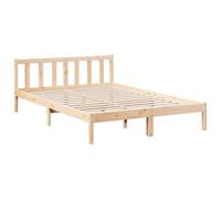 vidaXL Letto Extra Lungo Senza Materasso 160x220 cm in Legno di Pino, Struttura Letto, Base Letto, Mobile Camera da Letto, Telaio Letto, Letto