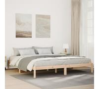 vidaXL Letto Extra Lungo Senza Materasso 180x210 cm in Legno di Pino, Telaio Letto, Letto Matrimoniale, giroletto, Letto, mobili per Camera da Letto