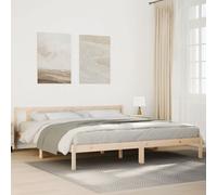 vidaXL Letto Extra Lungo Senza Materasso 180x220 cm in Legno di Pino, Struttura Letto, Base Letto, Mobile Camera da Letto, Telaio Letto, Letto