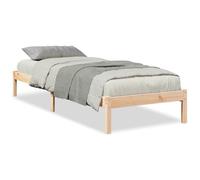 vidaXL Letto Extra Lungo Senza Materasso 90x210 cm in Legno di Pino, Telaio Letto, Letto Singolo, mobili per Camera da Letto, Letto, giroletto