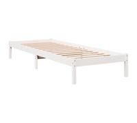 VIDAXL - Letto Extra Lungo Senza Materasso Bianco 100x220 Cm In Pino - SPEDIZIONE GRATUITA