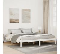 VIDAXL - Letto Extra Lungo Senza Materasso Bianco 180x220 Cm In Pino - SPEDIZIONE GRATUITA