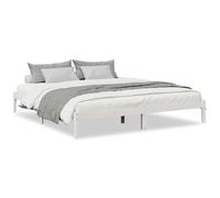 VIDAXL - Letto Extra Lungo Senza Materasso Bianco 180x220 Cm In Pino - SPEDIZIONE GRATUITA