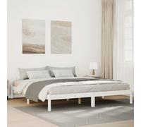 VIDAXL - Letto Extra Lungo Senza Materasso Bianco 180x220 Cm In Pino - SPEDIZIONE GRATUITA