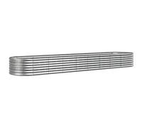 VIDAXL - Letto Giardino Acciaio Verniciato a Polvere 368x80x36cm Argento