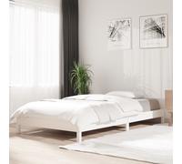 vidaXL Letto Impilabile Bianco 90x190 cm in Legno Massello di Pino