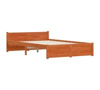 vidaXL Letto in Pino Massiccio con Struttura Moderna - Mobili per Camera da Letto - Design Solido, Eco Friendly, Minimalista e Semplice - Set Funzionale e Contemporaneo