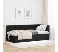 vidaXL Letto in Velluto con Cornice Piattaforma angolare per Camera da Letto Moderna. Morbido, Elegante e Contemporaneo, con testiera fissata al Muro e Design Minimalista di Lusso.