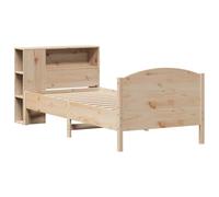 vidaXL Letto Libreria senza Materasso 100x200 cm in Legno di Pino, letto, mobili per camera da letto, letto con contenitore, letto singolo