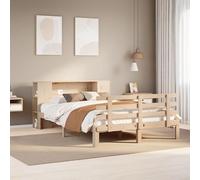 vidaXL Letto Libreria senza Materasso 120x190 cm in Legno di Pino