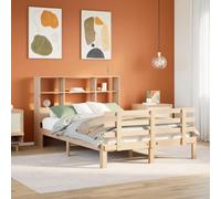 vidaXL Letto Libreria senza Materasso 120x190 cm in Legno di Pino