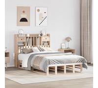 vidaXL Letto Libreria senza Materasso 135x190 cm in Legno di Pino