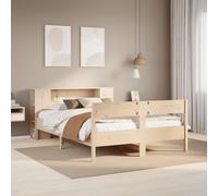 vidaXL Letto Libreria senza Materasso 135x190 cm in Legno di Pino
