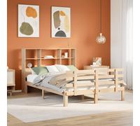 vidaXL Letto Libreria senza Materasso 140x190 cm in Legno di Pino