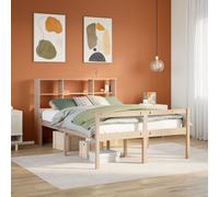 vidaXL Letto Libreria senza Materasso 140x190 cm in Legno di Pino
