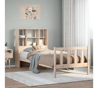 vidaXL Letto Libreria senza Materasso 90x190 cm Legno Massello Pino