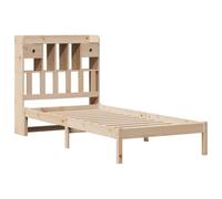 vidaXL Letto Libreria senza Materasso 90x200 cm Legno Massello Pino, letto, mobili per camera da letto, letto con contenitore, letto singolo