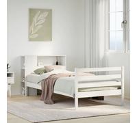 vidaXL Letto Libreria senza Materasso Bianca 90x200 cm Legno di Pino
