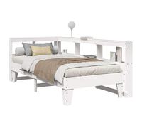 vidaXL Letto Libreria senza Materasso Bianca 90x200 cm Legno di Pino