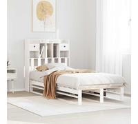 vidaXL Letto Libreria senza Materasso Bianca 90x200 cm Legno di Pino