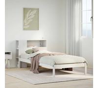 vidaXL Letto Libreria Senza Materasso Bianco 100x200 cm Legno di Pino