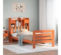 vidaXL Letto Libreria senza Materasso Marrone Cera 75x190 cm in Pino