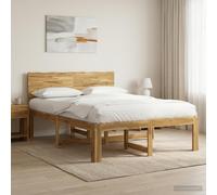 vidaXL Letto matrimoniale con testiera ROSTOCK Bianco 120 x 190 cm