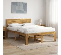 vidaXL Letto matrimoniale con testiera ROSTOCK Bianco 140 x 200 cm