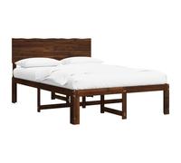 vidaXL Letto matrimoniale con testiera ROSTOCK Marrone Scuro