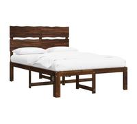 vidaXL Letto matrimoniale con testiera ROSTOCK Marrone Scuro